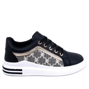 Delay Zwarte damessneakers
